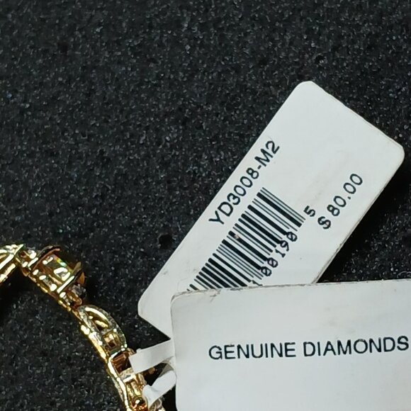 24K Gold Over Sterling Silver Lab-Created Opal Bracelet 7¼" 10g FMC NWT - Picture 10 of 13